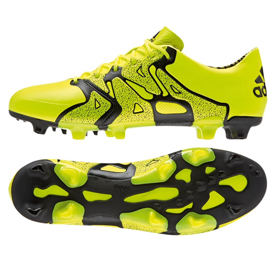 2026 New Arrival adidas X 15.1 FG/AG Leather Multi-Ground Soccer Cleats - Solar Yellow/Black wholesalehk.shop