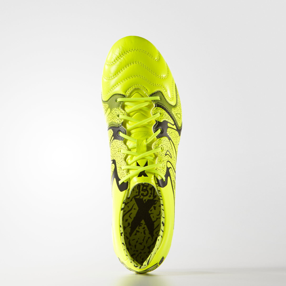 2026 New Arrival adidas X 15.1 FG/AG Leather Multi-Ground Soccer Cleats - Solar Yellow/Black wholesalehk.shop
