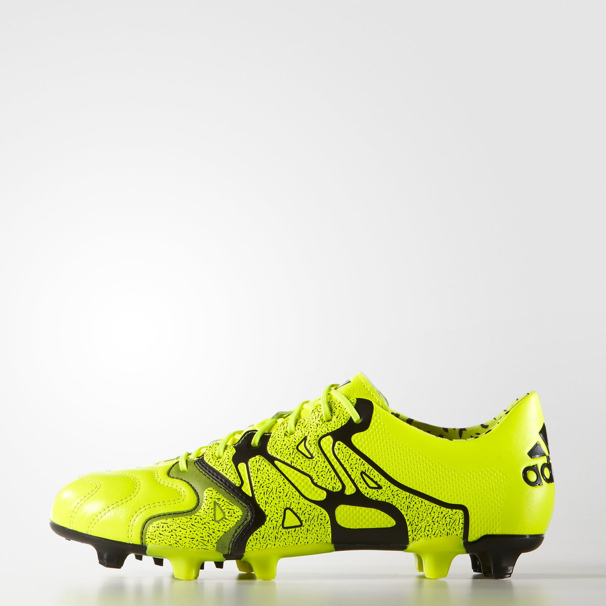 2026 New Arrival adidas X 15.1 FG/AG Leather Multi-Ground Soccer Cleats - Solar Yellow/Black wholesalehk.shop