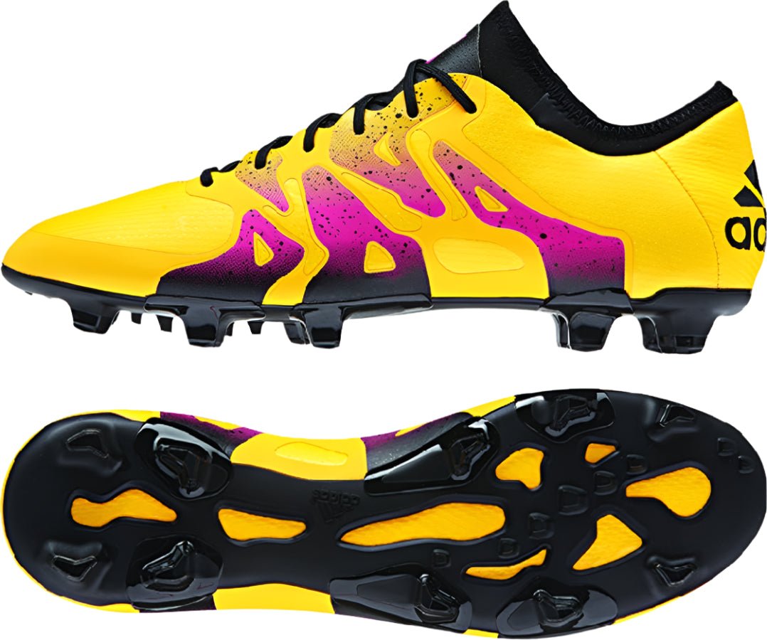 2026 New Arrival adidas X 15.1 FG/AG Multi-Ground Soccer Cleats - Solar Gold/Black/Shock Pink wholesalehk.shop