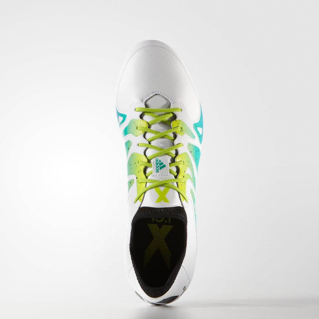 2026 New Arrival adidas X 15.1 FG/AG Multi-Ground Soccer Cleats - White/Solar Slime/Black wholesalehk.shop