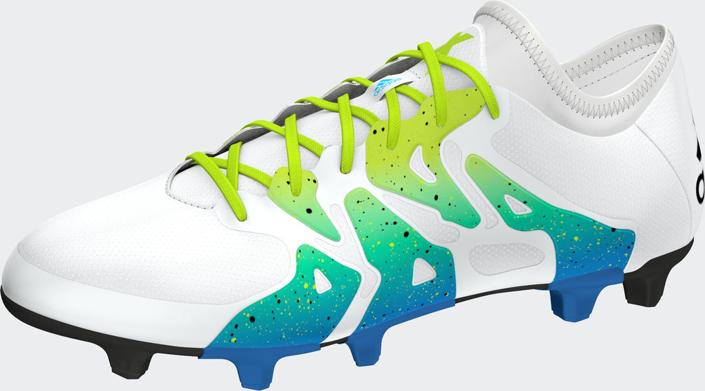 2026 New Arrival adidas X 15.1 FG/AG Multi-Ground Soccer Cleats - White/Solar Slime/Black wholesalehk.shop