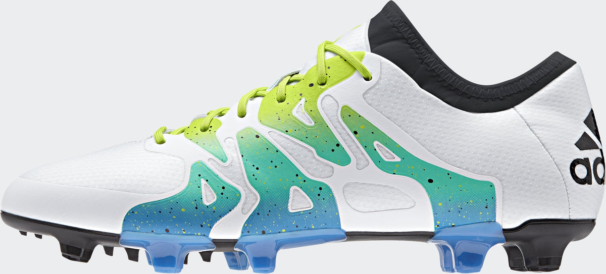 2026 New Arrival adidas X 15.1 FG/AG Multi-Ground Soccer Cleats - White/Solar Slime/Black wholesalehk.shop