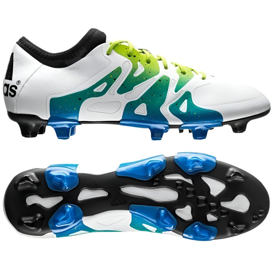 2026 New Arrival adidas X 15.1 FG/AG Multi-Ground Soccer Cleats - White/Solar Slime/Black wholesalehk.shop