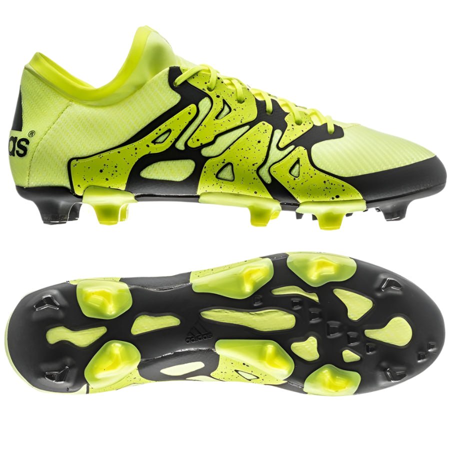 2026 New Arrival adidas X 15.1 FG/AG Multi-Ground Youth Soccer Cleats - Solar Yellow/Black wholesalehk.shop