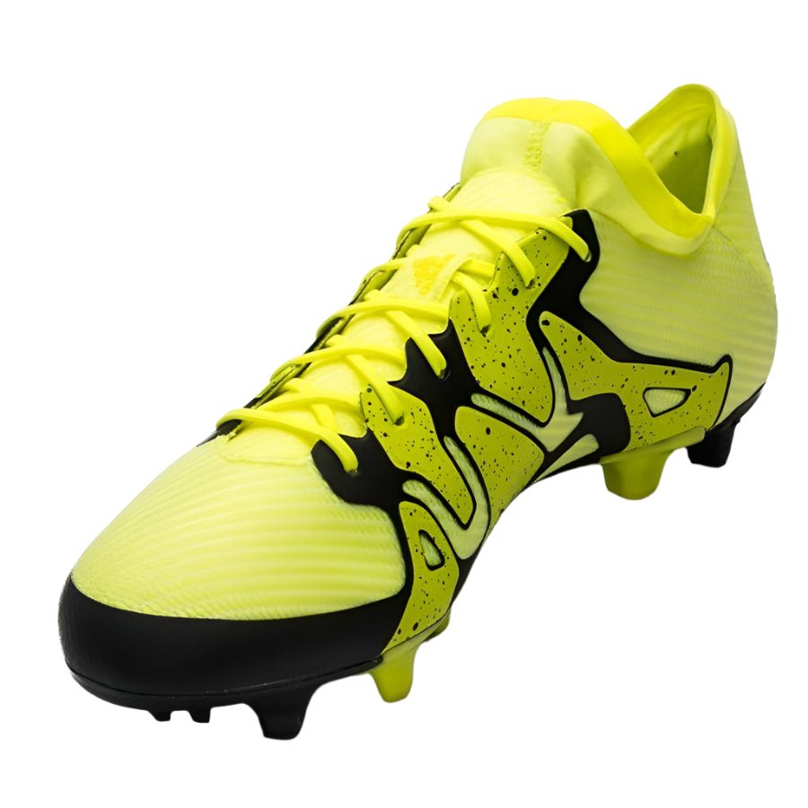 2026 New Arrival adidas X 15.1 FG/AG Multi-Ground Youth Soccer Cleats - Solar Yellow/Black wholesalehk.shop