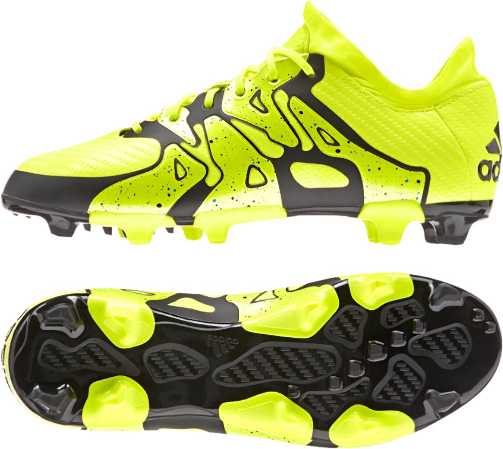 2026 New Arrival adidas X 15.1 FG/AG Multi-Ground Youth Soccer Cleats - Solar Yellow/Black wholesalehk.shop