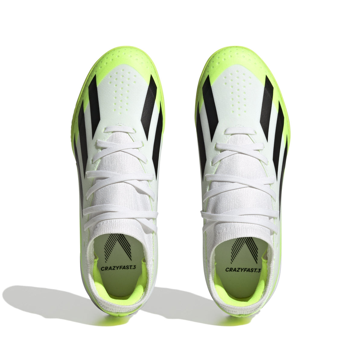 2026 New Arrival adidas X Crazyfast.3 TF Junior Turf Soccer Cleats - White/Black wholesalehk.shop