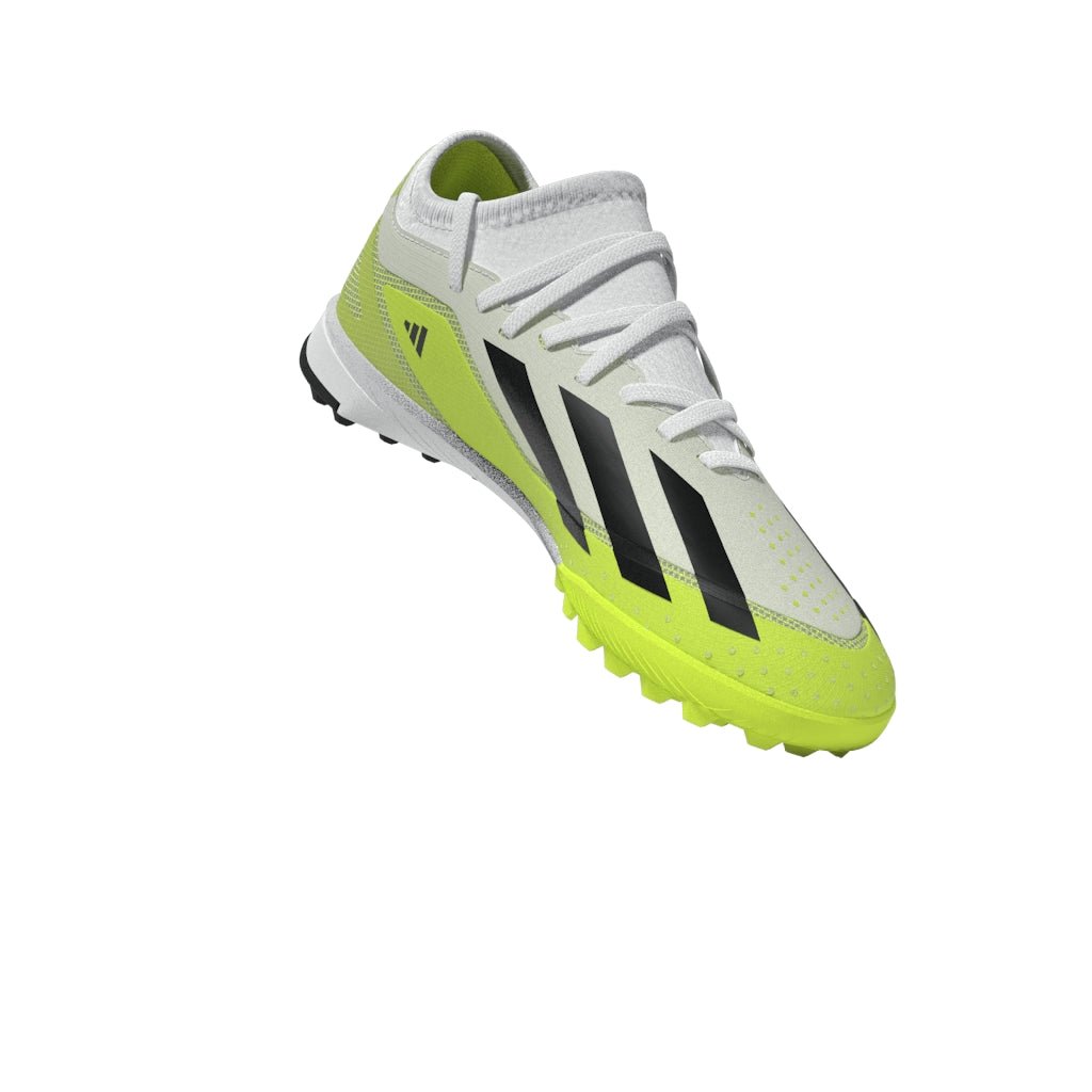 2026 New Arrival adidas X Crazyfast.3 TF Junior Turf Soccer Cleats - White/Black wholesalehk.shop