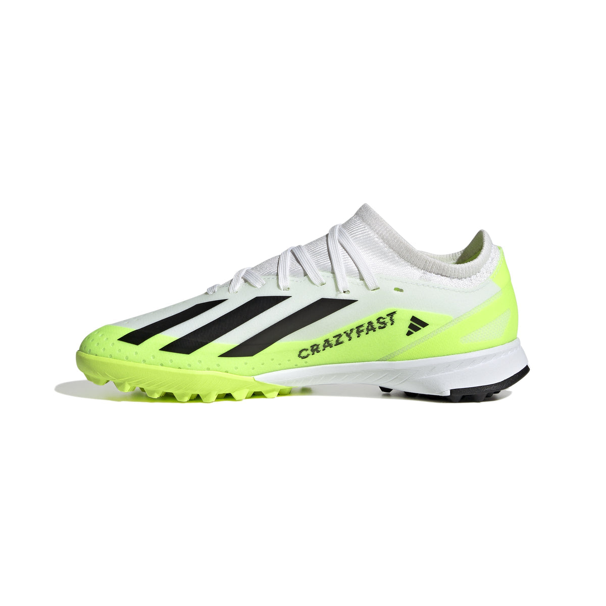2026 New Arrival adidas X Crazyfast.3 TF Junior Turf Soccer Cleats - White/Black wholesalehk.shop