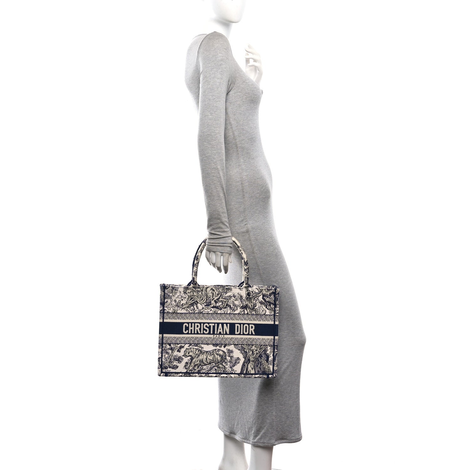 Canvas Embroidered Medium Dioriviera Toile De Jouy Book Tote Blue £¨ Direct shipment via from wholesalehk.shop