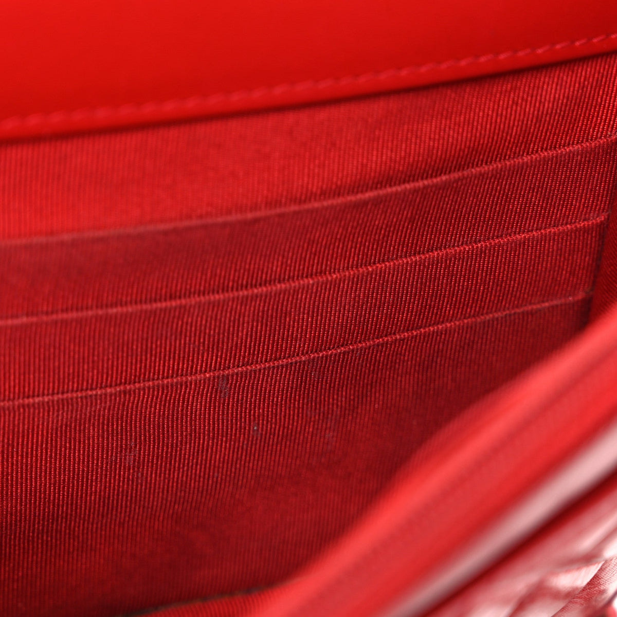 Glazed Calfskin Quilted Reissue Wallet On Chain WOC Red wholesalehk.shop