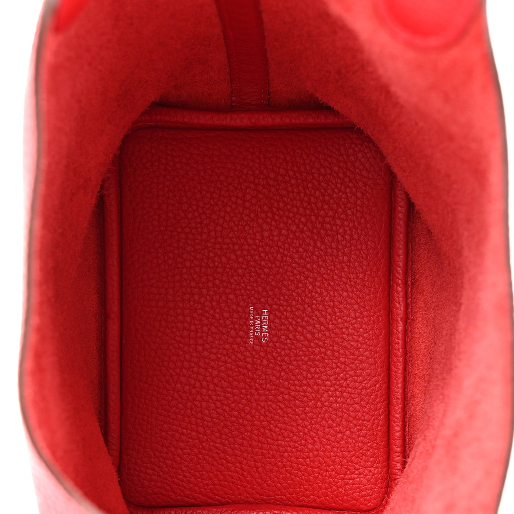 Taurillon Clemence Picotin Lock 18 PM Rouge Casaque £¨ Direct shipment via from wholesalehk.shop