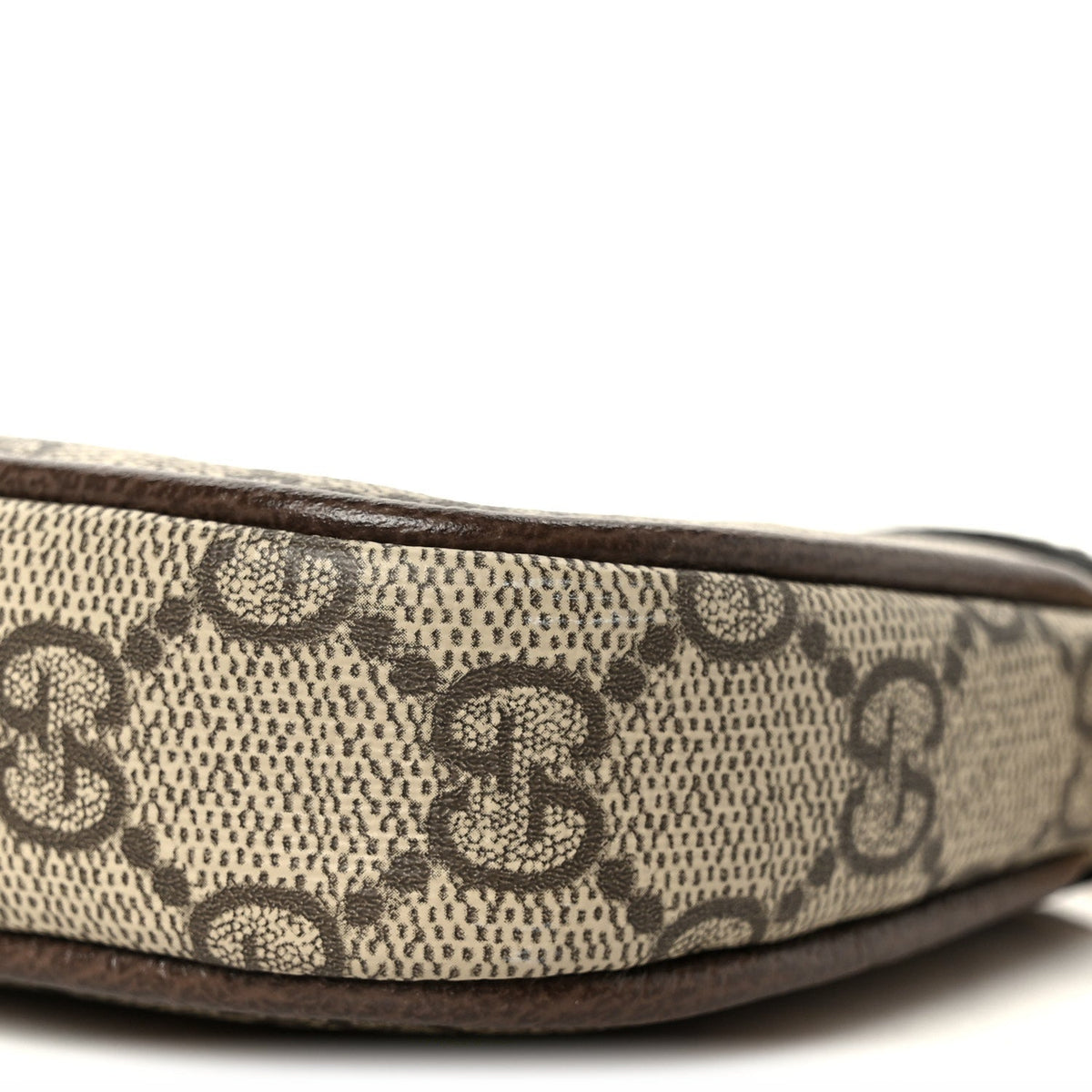 GG Supreme Monogram Textured Dollar Calfskin Mini Ophidia Chain Bag Beige Ebony wholesalehk.shop