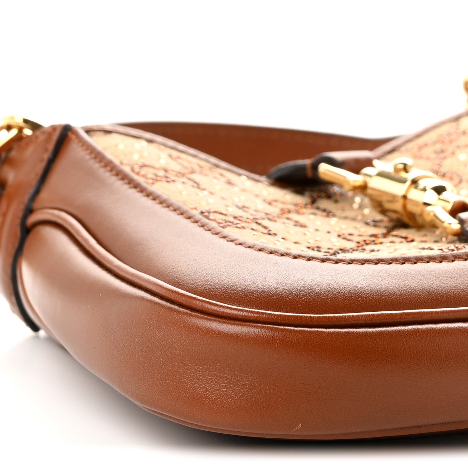 New Canvas Charisma Calfskin Crystal GG Monogram Mini Jackie 1961 Hobo Camel Ebony £¨ Direct shipment via from wholesalehk.shop