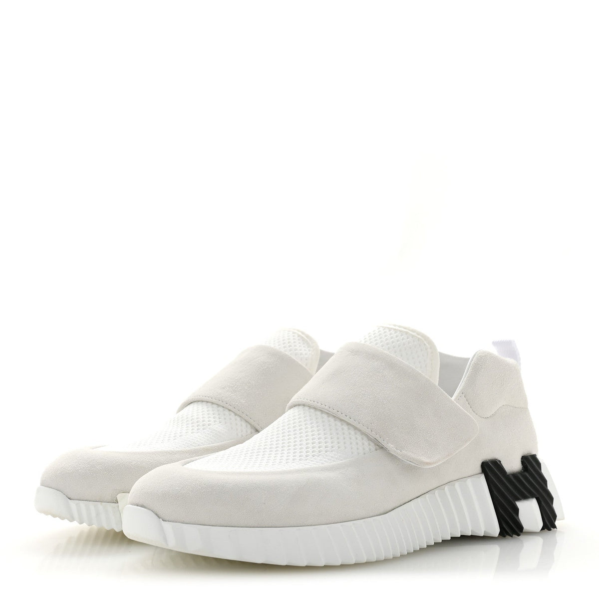Suede Goatskin Mesh Fabric H Sneakers 38 White wholesalehk.shop
