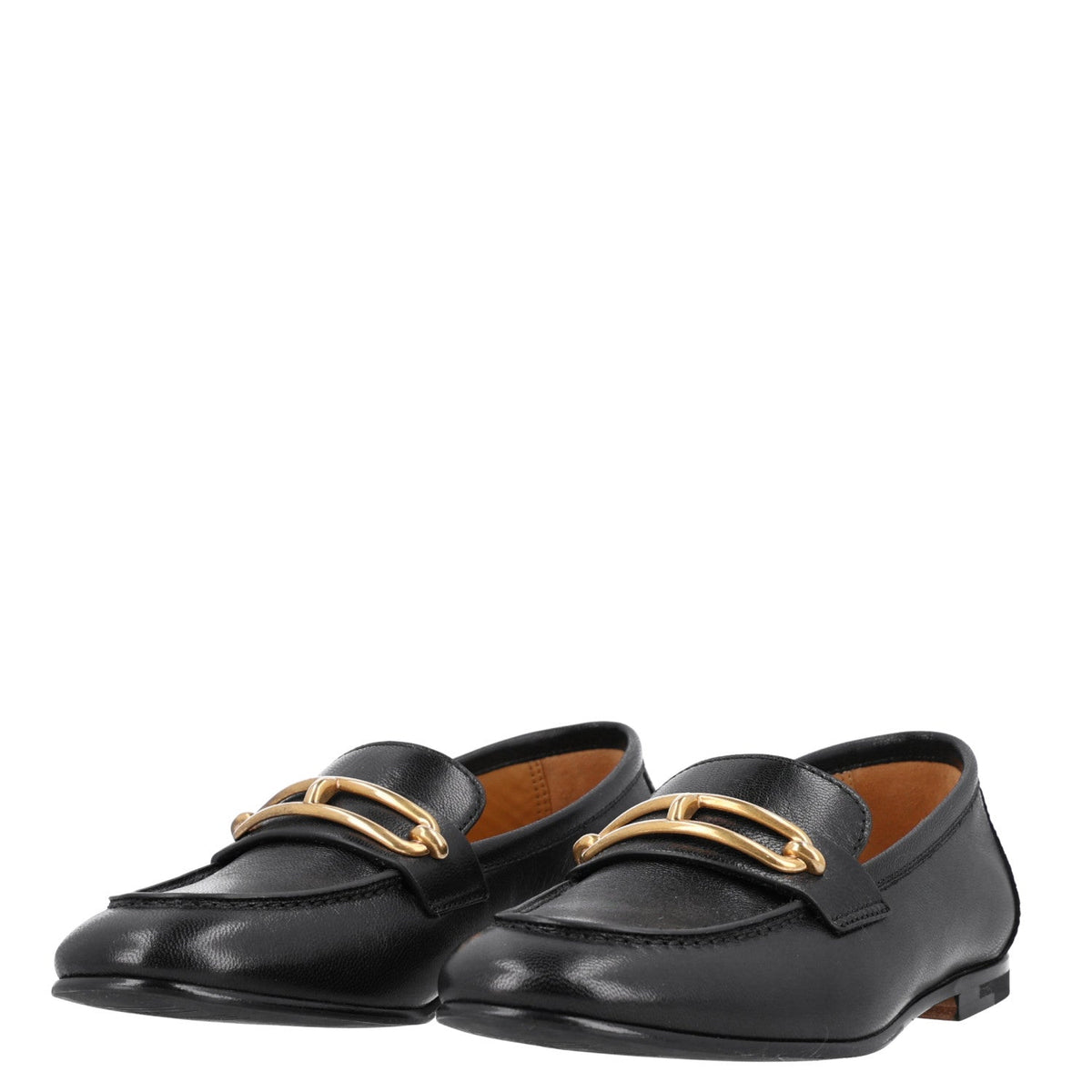 Calfskin Womens Colette Loafers 35 Black wholesalehk.shop