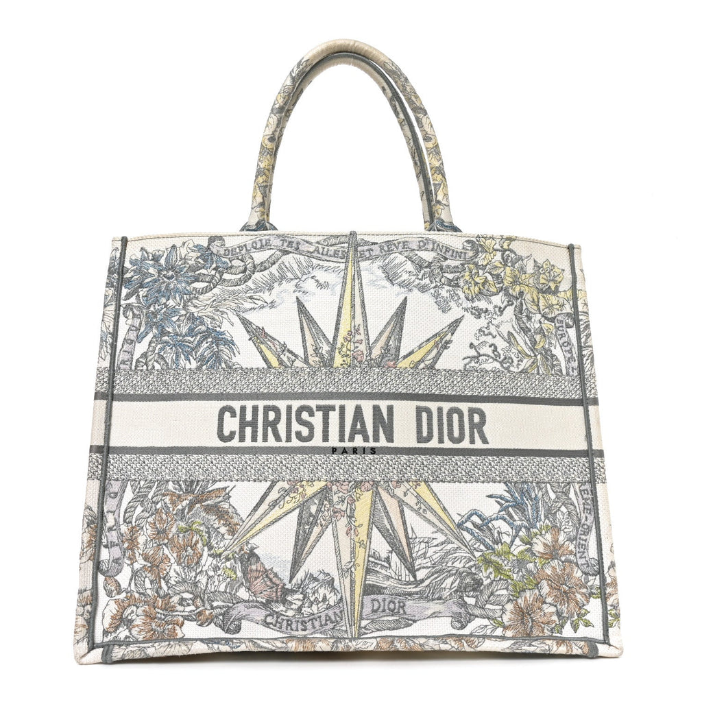 Canvas Embroidered Large Rêve d'Infini Book Tote Multicolor £¨ Direct shipment via from wholesalehk.shop