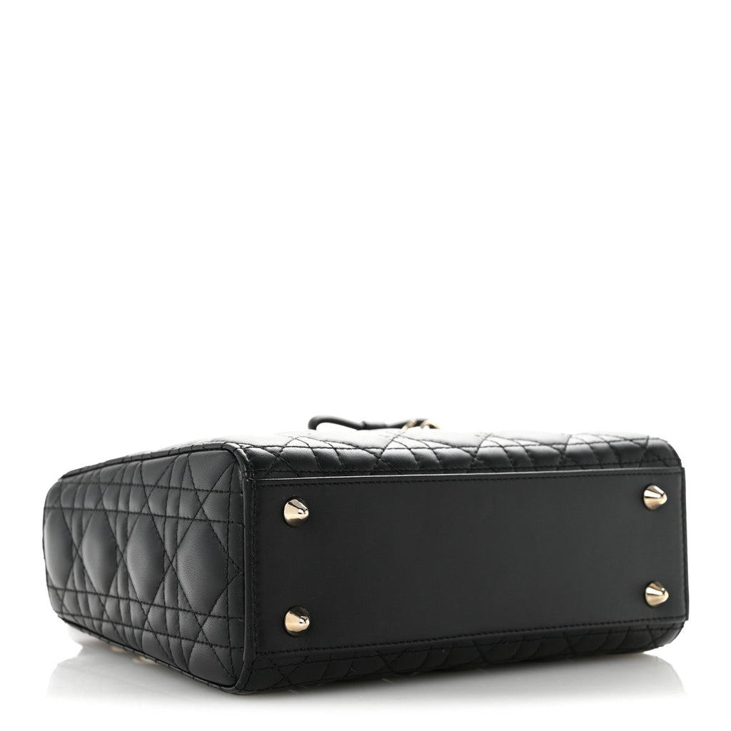 Lambskin Cannage Small Lady Dior Black wholesalehk.shop