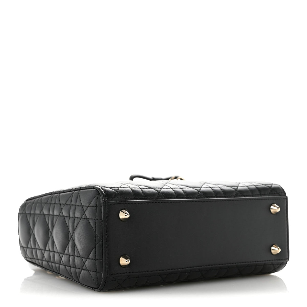 Lambskin Cannage Small Lady Dior Black wholesalehk.shop