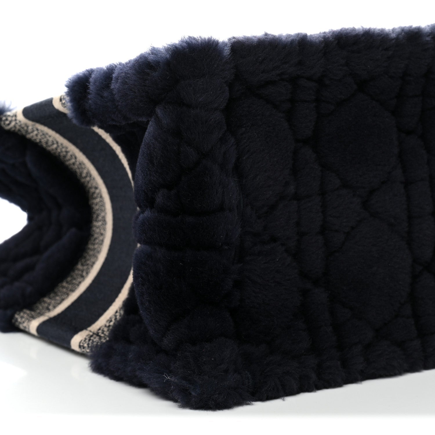 Shearling Cannage Medium Book Tote Deep Blue Natural £¨ Direct shipment via from wholesalehk.shop