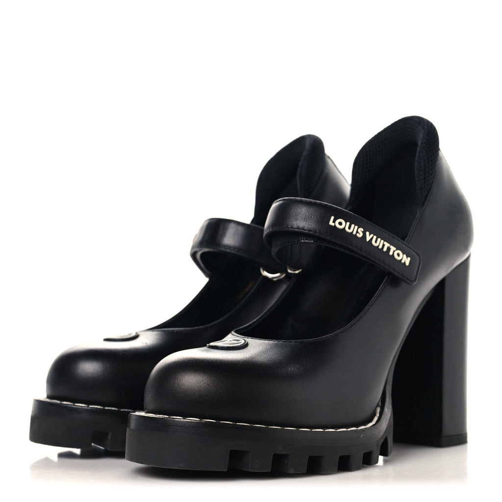 Calfskin Star Trail Ankle Pumps 35.5 Black £¨ Direct shipment via from wholesalehk.shop