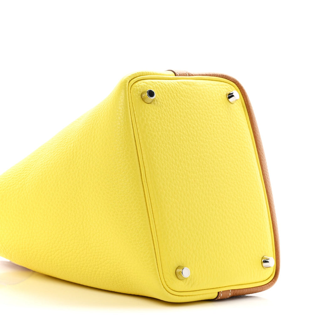 Taurillon Clemence Casaque Picotin Lock 18 PM Lime Sesame £¨ Direct shipment via from wholesalehk.shop