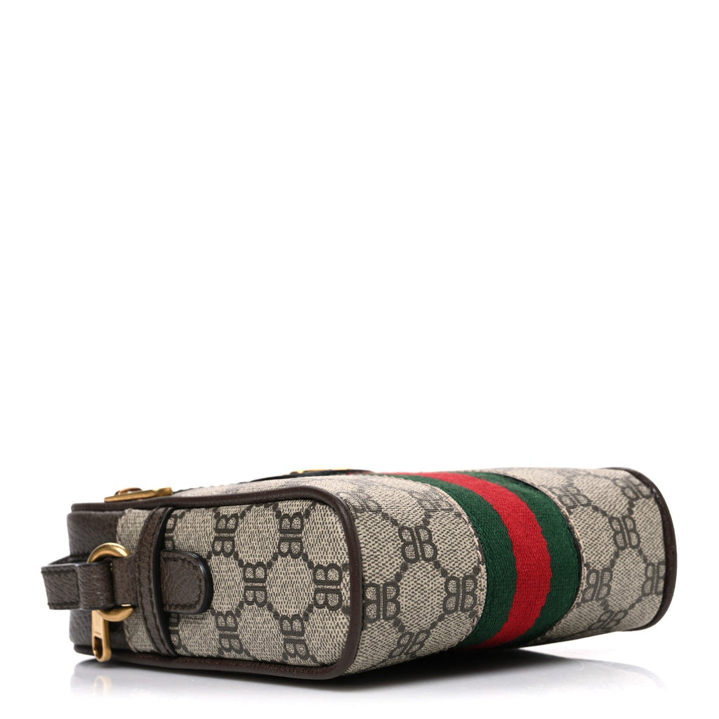 X BALENCIAGA BB Supreme Monogram Web Mini Ophidia Messenger Beige New Acero wholesalehk.shop