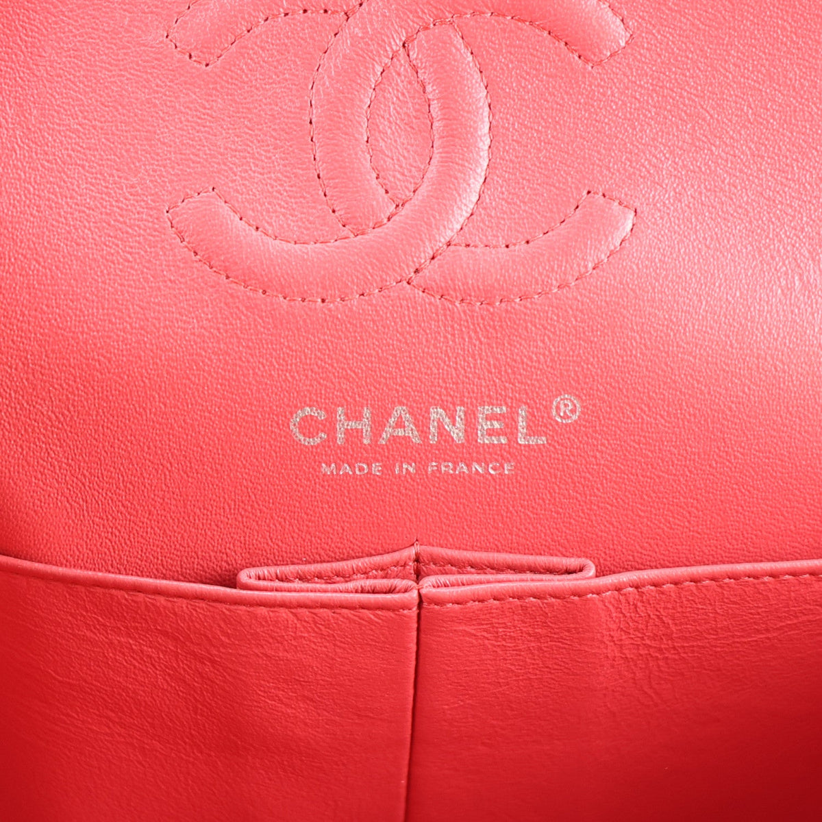 Caviar Chevron Quilted Small Double Flap Dark Pink wholesalehk.shop