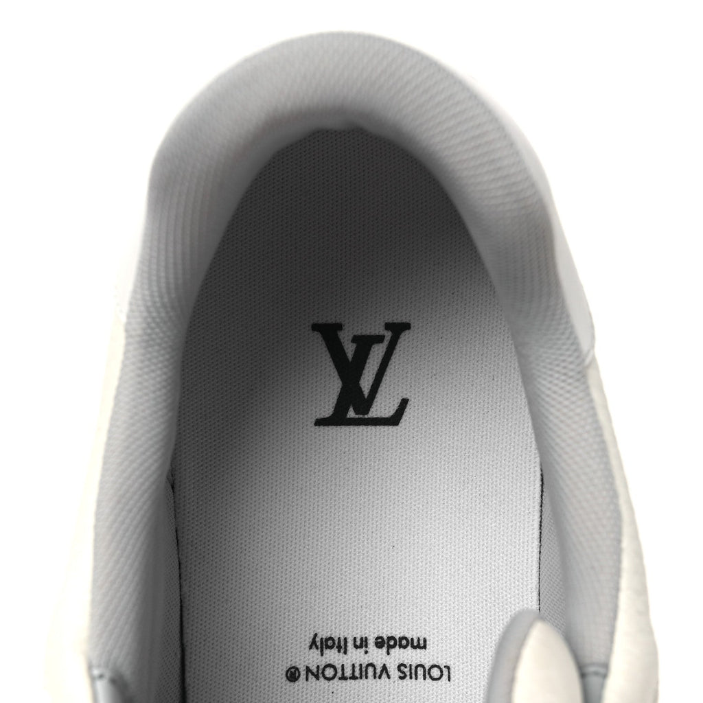 Calfskin Mens LV Trainer Sneakers 10 White £¨ Direct shipment via from wholesalehk.shop