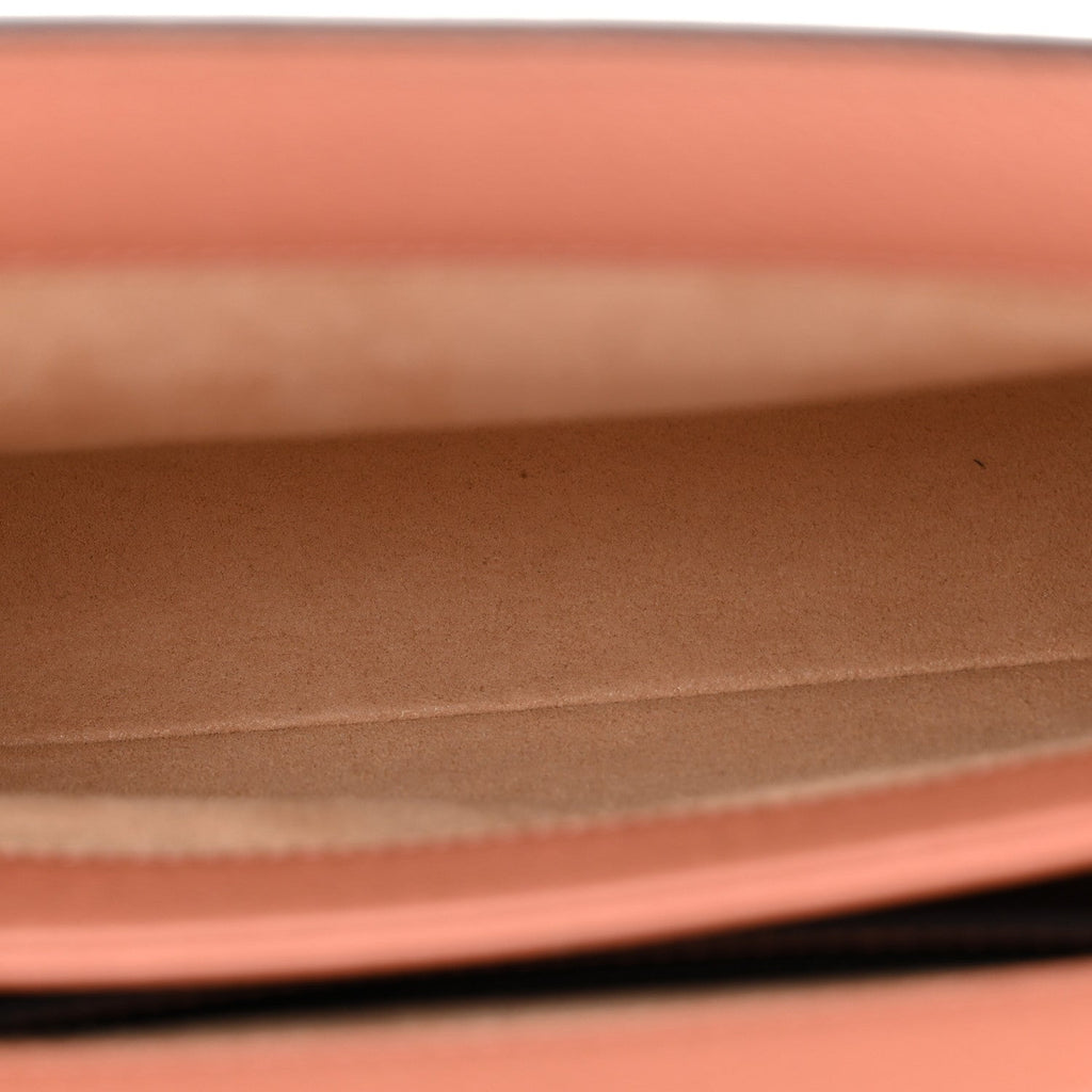 Monogram Textured Dollar Calfskin Small Ophidia Chain Shoulder Bag Cloche Rose Pink wholesalehk.shop