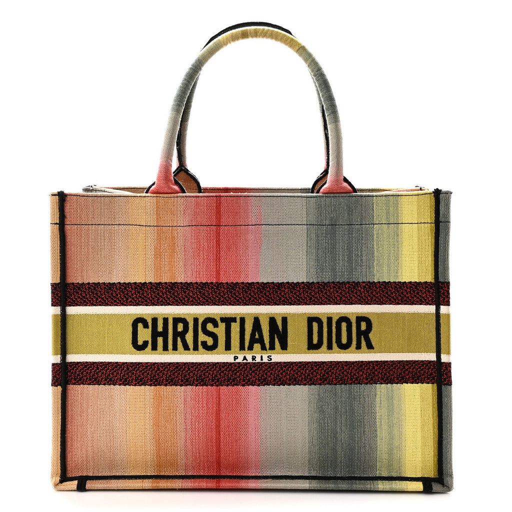 Canvas Embroidered Medium Dioraura Book Tote Multicolor £¨ Direct shipment via from wholesalehk.shop