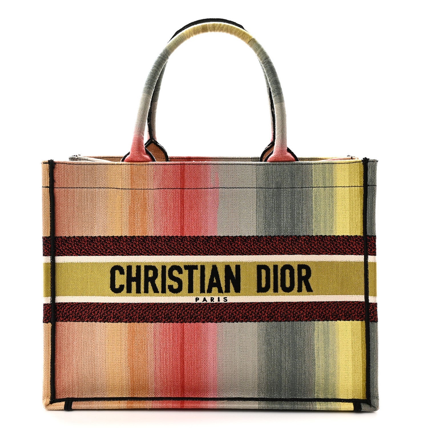 Canvas Embroidered Medium Dioraura Book Tote Multicolor £¨ Direct shipment via from wholesalehk.shop