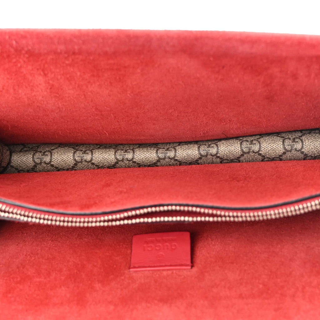 GG Supreme Monogram Small Dionysus Shoulder Bag Red wholesalehk.shop