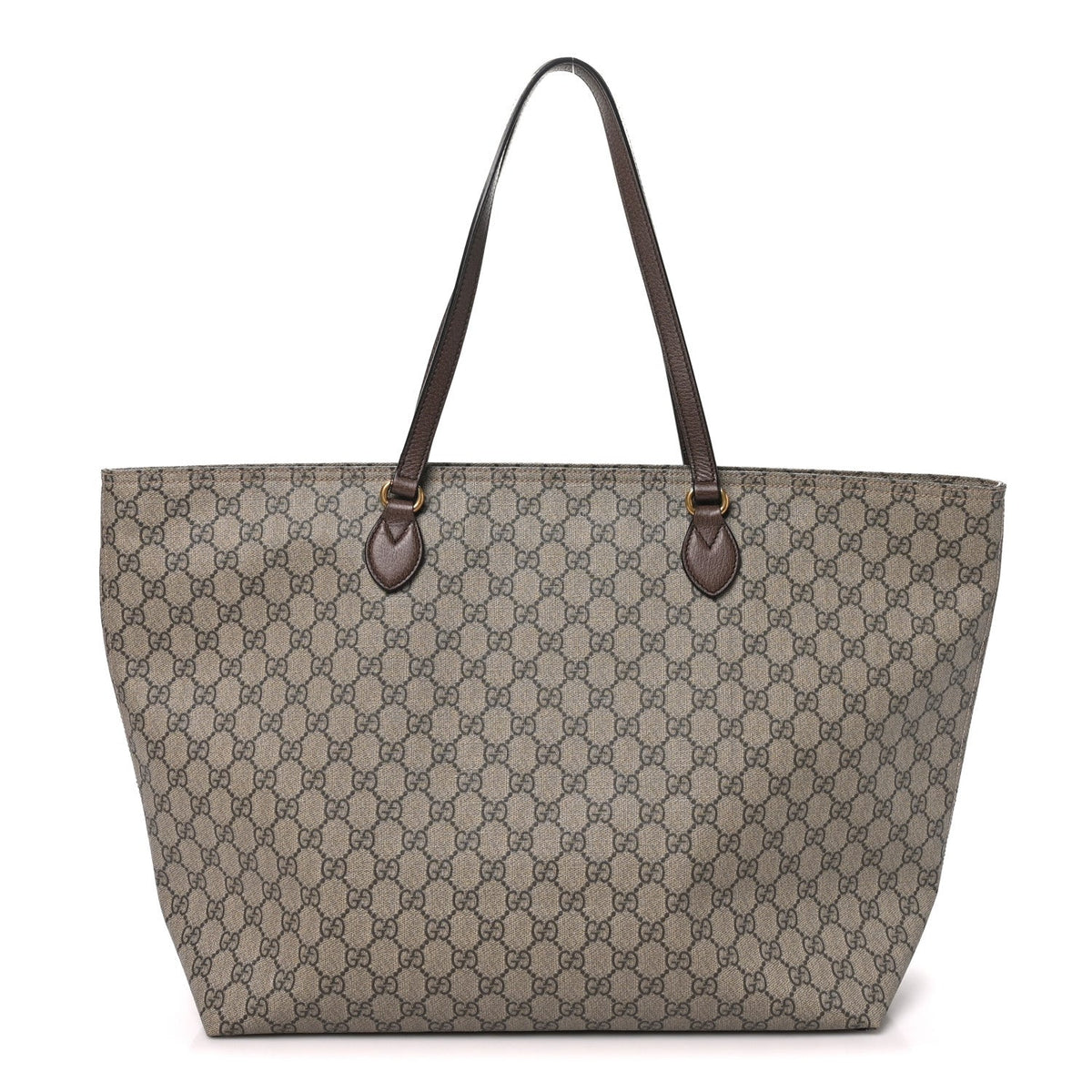 GG Supreme Monogram Medium Ophidia Shopping Tote Ebony wholesalehk.shop