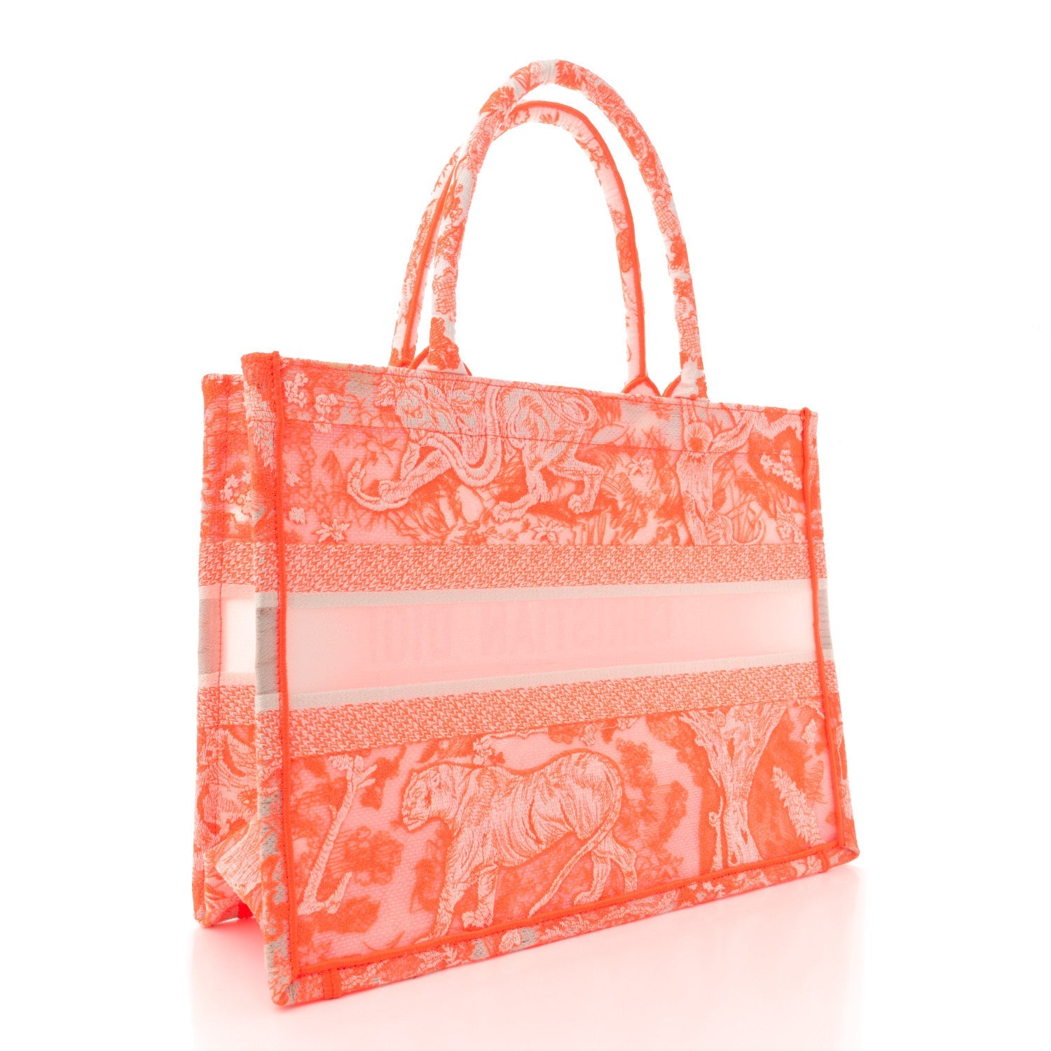 Transparent Canvas Embroidered Medium Dioriviera Toile De Jouy Book Tote £¨ Direct shipment via from wholesalehk.shop