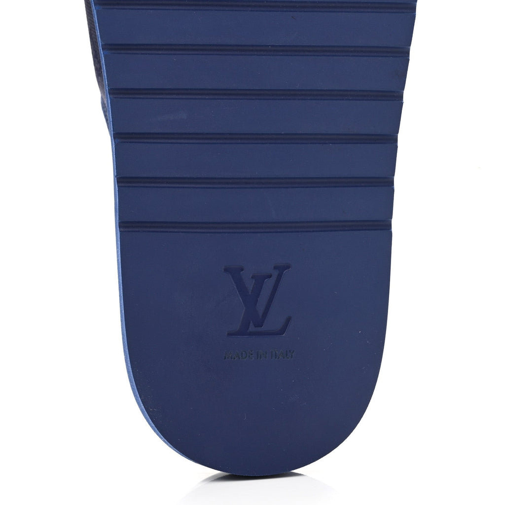 Monogram Mens Miami Mules 8.5 Navy Blue £¨ Direct shipment via from wholesalehk.shop