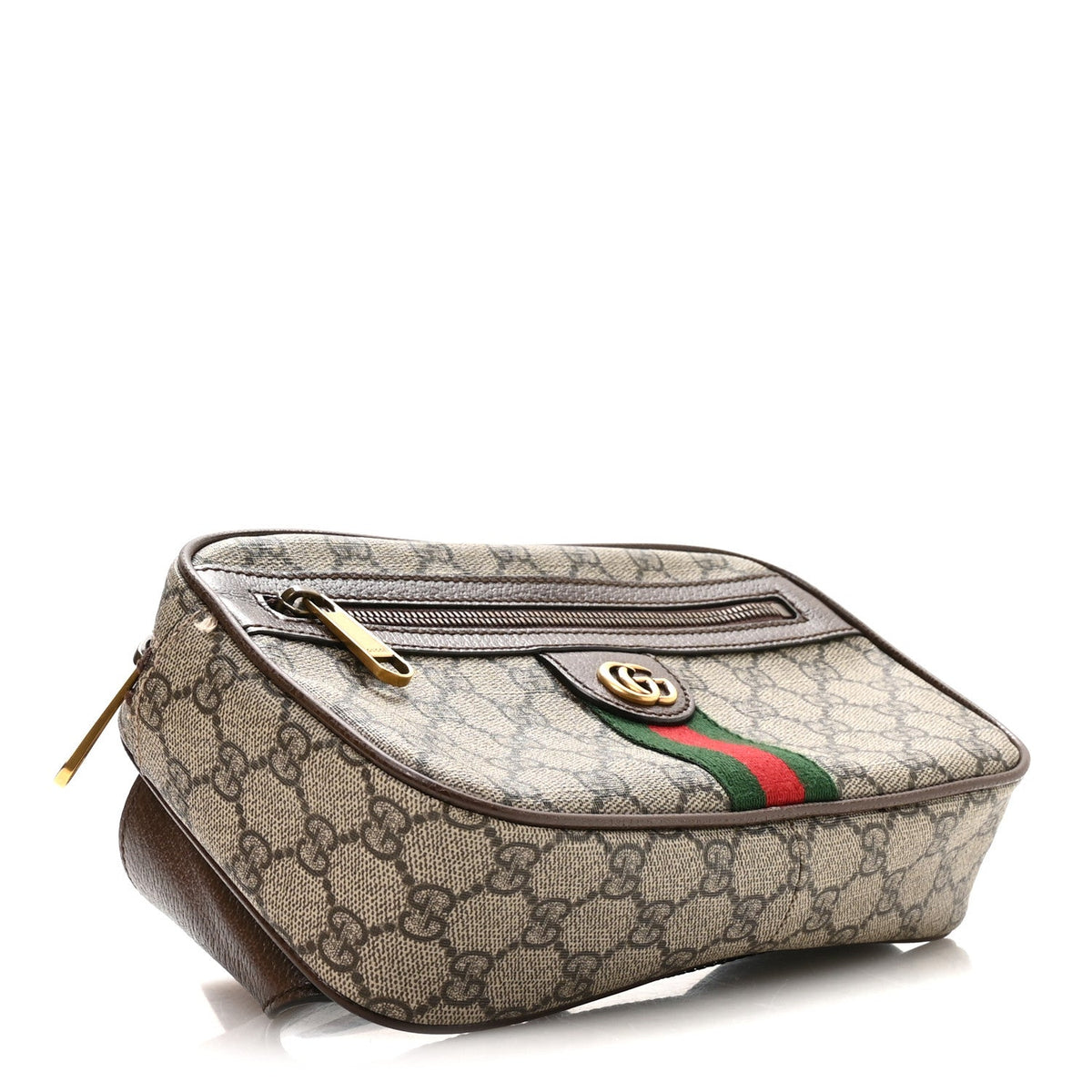 Soft GG Supreme Monogram Medium Ophidia Belt Bag Dark Brown wholesalehk.shop