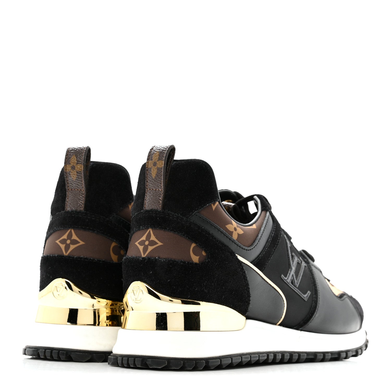 Suede Calfskin Recycled Monogram Nylon Run Away Sneakers 39 Black £¨ Direct shipment via from wholesalehk.shop