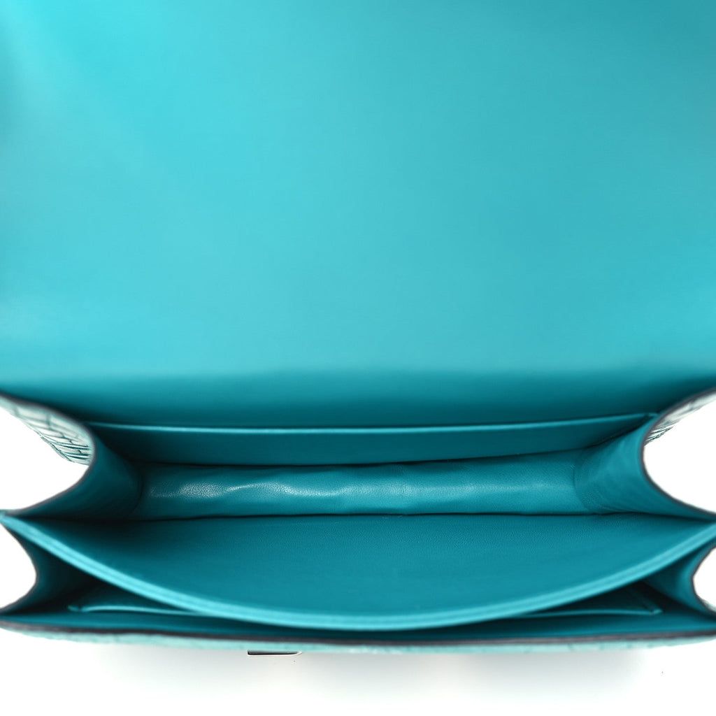 Matte Alligator Constance 18 Bleu Paon £¨ Direct shipment via from wholesalehk.shop