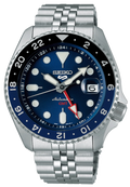 Seiko 5 Sports GMT SKX Automatic Blueberry Dial Silver Steel Strap Watch For Men - SSK003K1 wholesalehk.shop