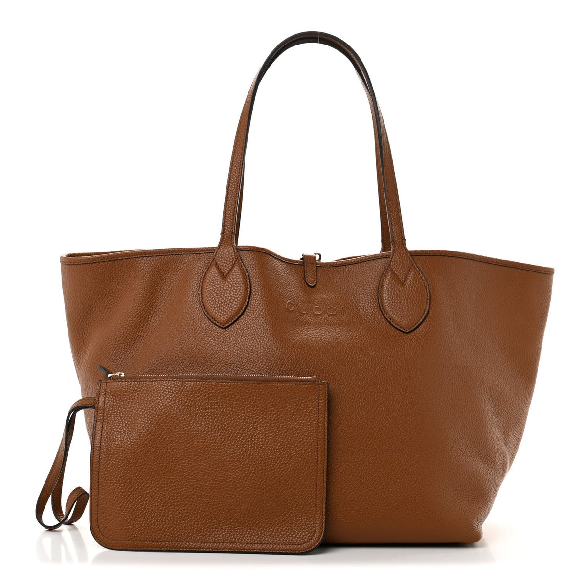 Grained Calfskin Monogram Large Totissima Reversible Tote Brown wholesalehk.shop