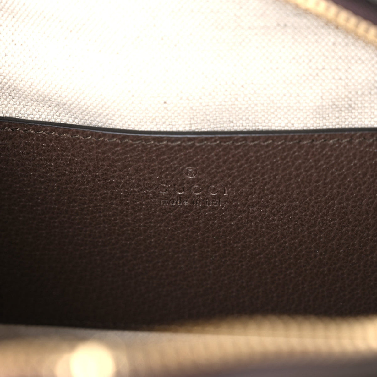 GG Supreme Monogram Textured Dollar Calfskin Mini Ophidia Top Handle Square Shoulder Bag Beige Ebony New Acero wholesalehk.shop