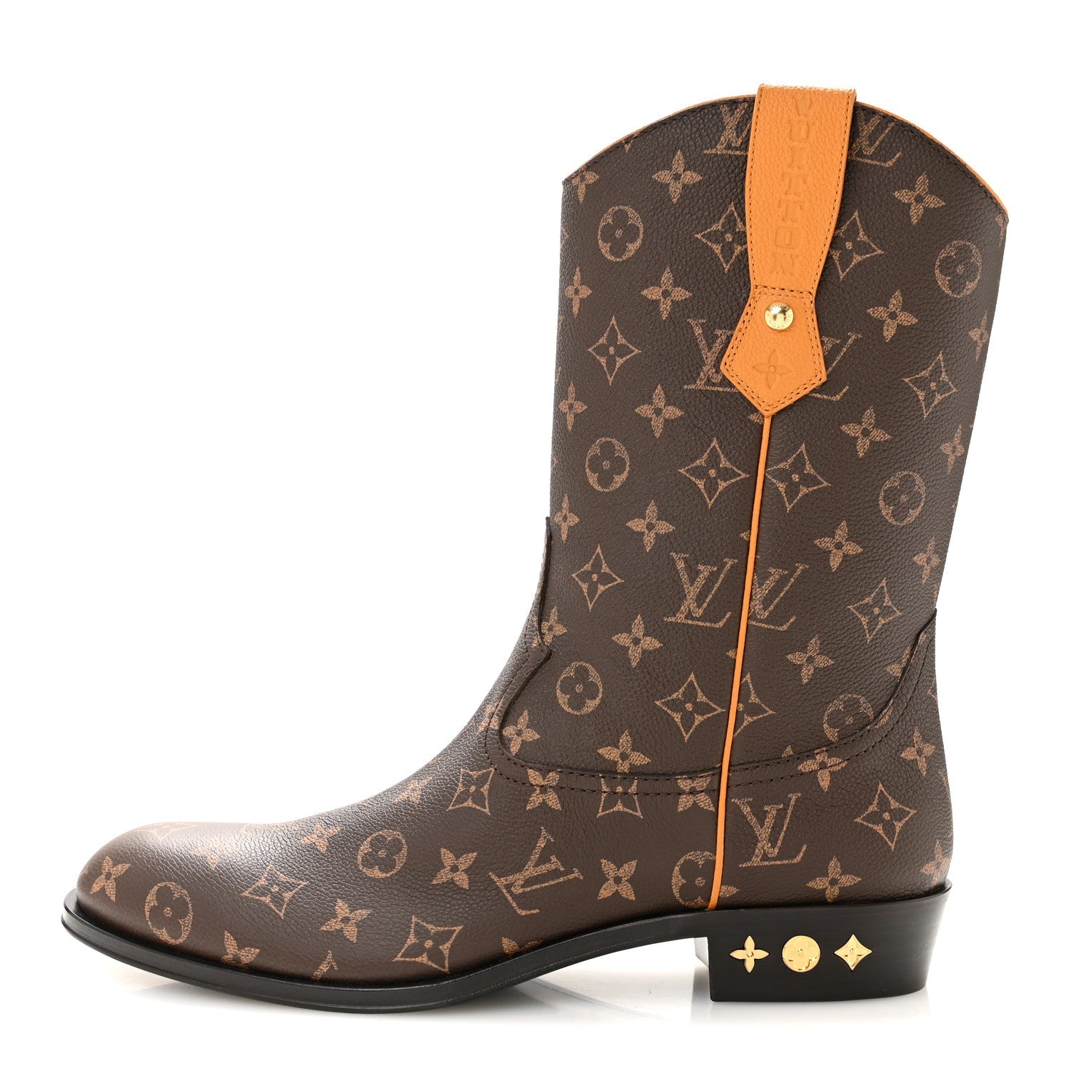 Grained Calfskin Monogram Macassar Mens LV Rider Boots 10.5 Safran Yellow £¨ Direct shipment via from wholesalehk.shop