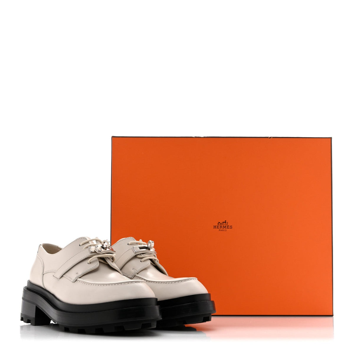 Glossed Calfskin First Derby 36.5 Beige Glaise wholesalehk.shop