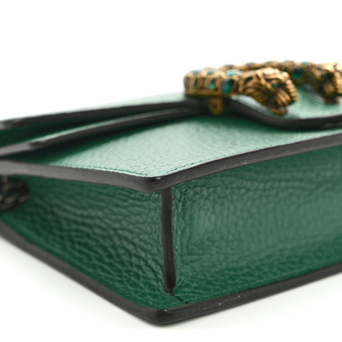 Dollar Calfskin Crystal Super Mini Dionysus Shoulder Bag Emerald wholesalehk.shop