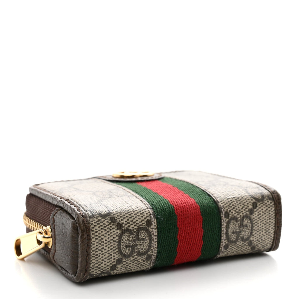 GG Supreme Monogram Web Ophidia Playing Card Case Beige New Acero wholesalehk.shop