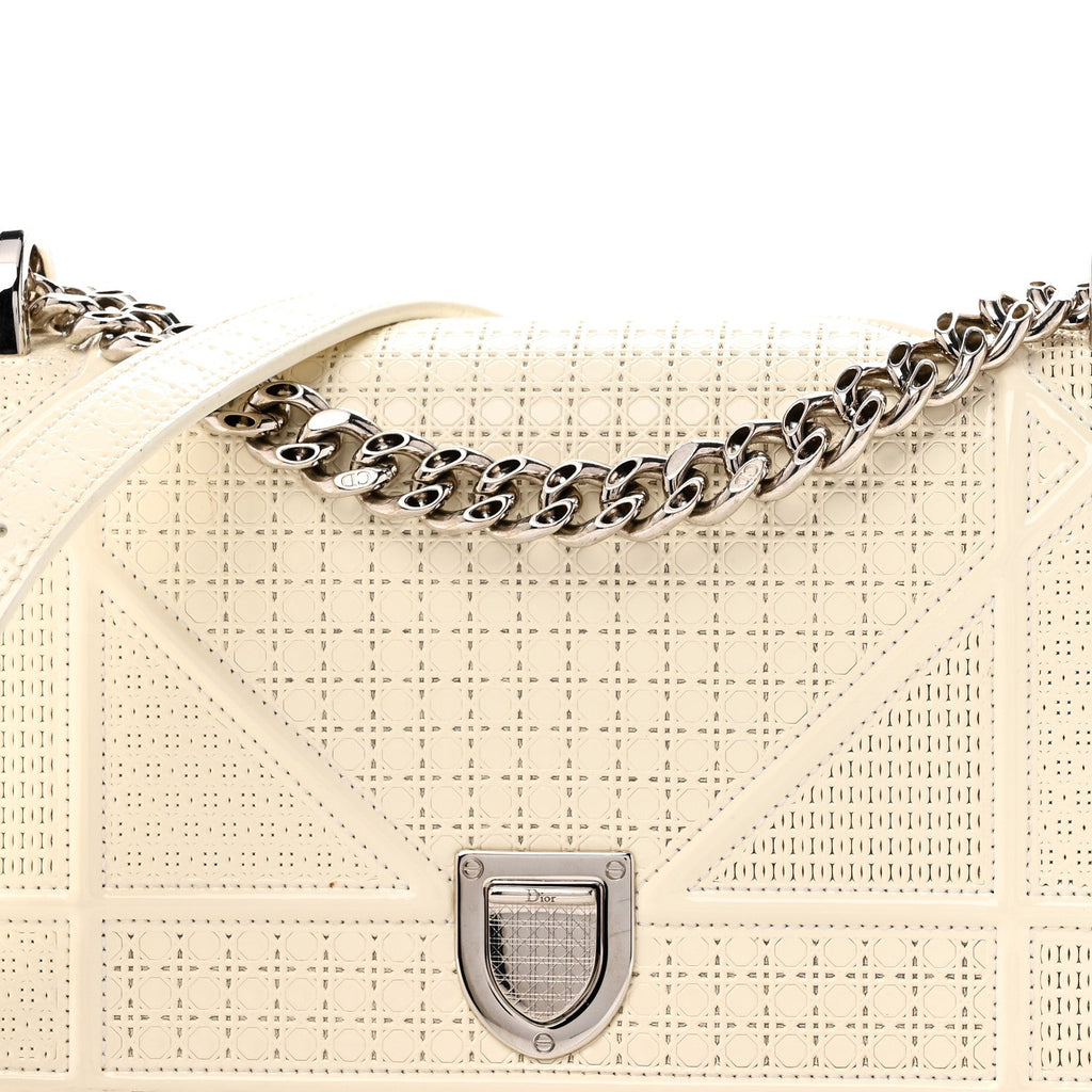 Patent Micro-Cannage Small Diorama Flap Bag White ¡§ Direct shipment via from wholesalehk.shop