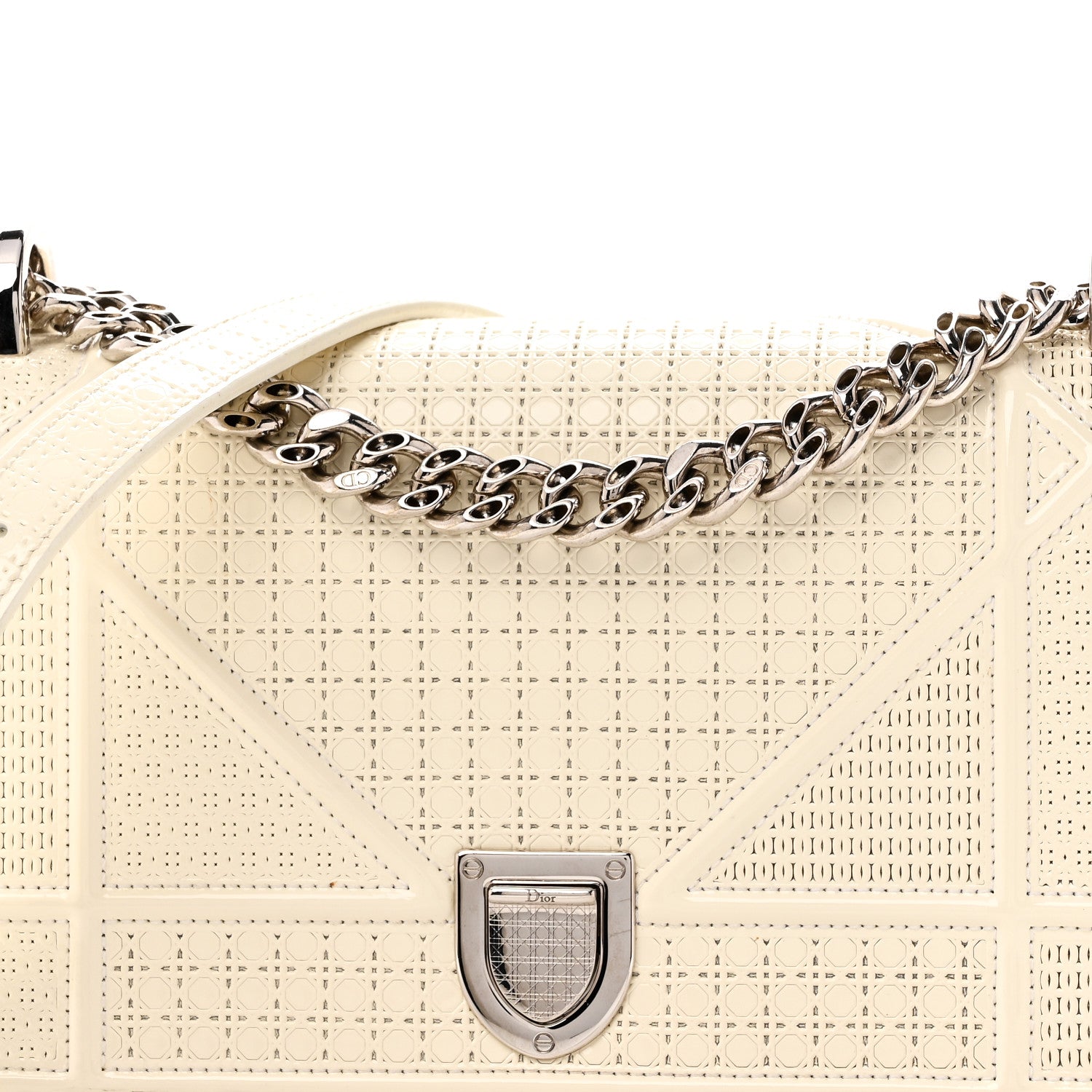 Patent Micro-Cannage Small Diorama Flap Bag White ¡§ Direct shipment via from wholesalehk.shop