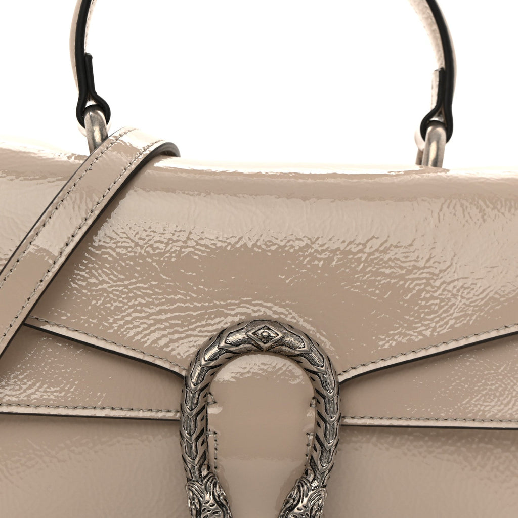 Crinkled Patent Small Dionysus Top Handle Bag Sphinx wholesalehk.shop